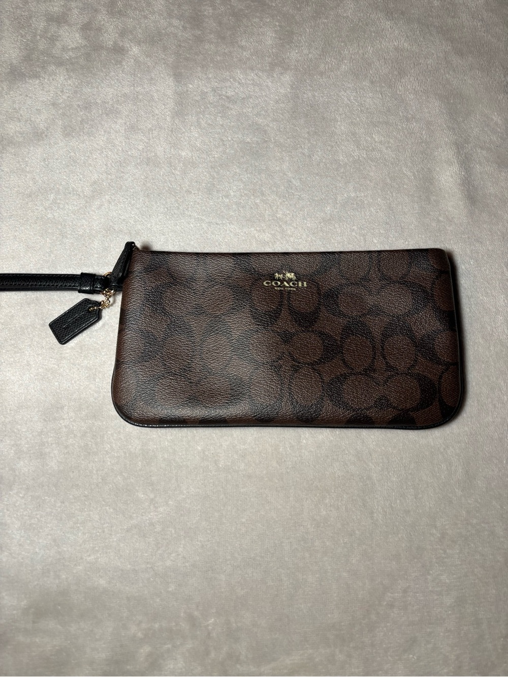 Coach Signature Large Wristlet Clutch